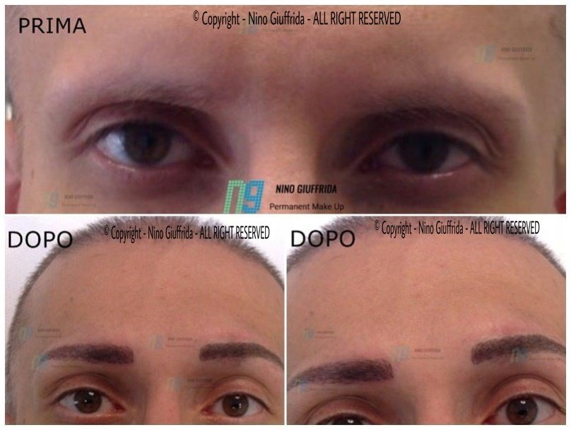 Trucco permanente uomo